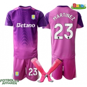Aston Villa Emiliano Martinez #23 Målvakt Tredjeställ Barn 2025-26 Kortärmad (+ Korta byxor)